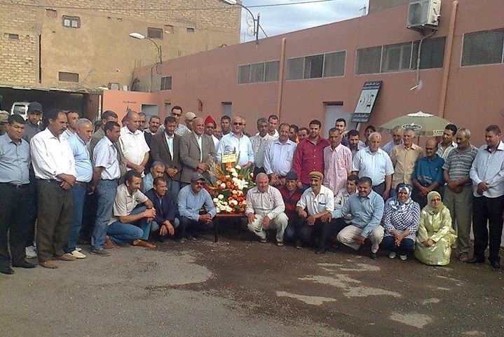 موظفوا و عمال المرآب البلدي ينظمون حفل استقبال على شرف الأستاذ نور الدين ايت الحاج رئيس المجلس البلدي