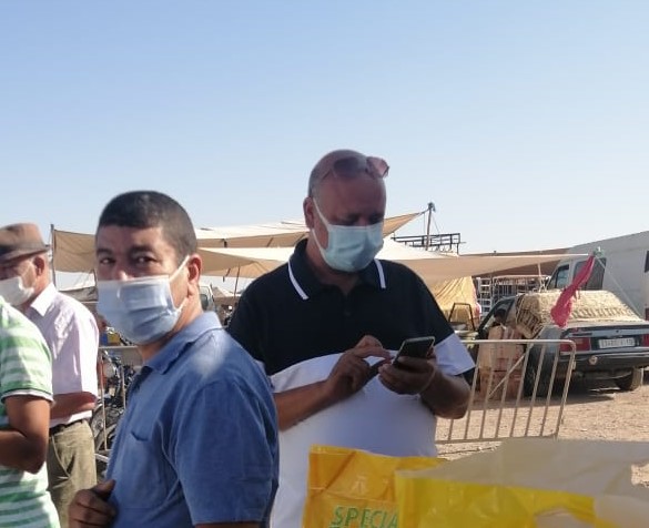 المجلس الجماعي لمدينة قلعة السراغنة ينظم حملة تحسيسية بالسوق الاسبوعي الاثنين بمناسبة اعادة افتتاحه