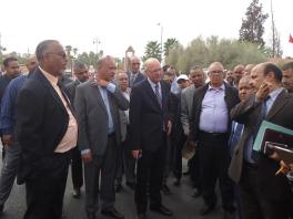 زيارة للوقوف على مدى تقدم اشغال الترصيف بالمدينة.