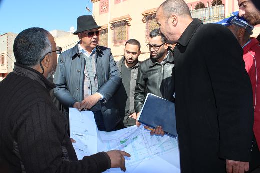 السيد الرئيس يتتبع الاوراش المفتوحة بالمدينة